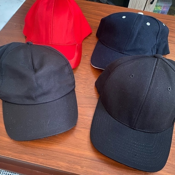 Bundle of Four Solid Colored Racing Hats - Picture 3 of 4